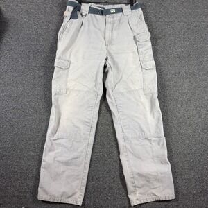 5.11 Tactical Series Cargo Pants Men's 34x32 Gray Cotton Canvas Utility 74251